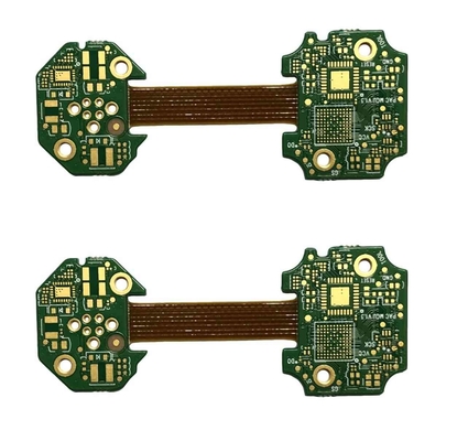 Double Layer Rigid Flex PCB Prototype 4mil Immersion Gold Lead Free