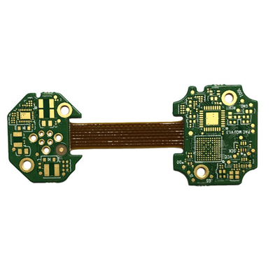 Double Layer Rigid Flex PCB Prototype 4mil Immersion Gold Lead Free
