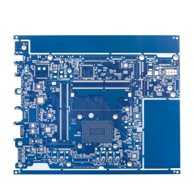 Immersion Gold HDI PCB Board 8 Layer 1.6mm 3mil Blue Solder Mask