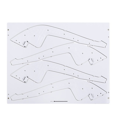 HASL Lead Free FR4 TG150 Double Sided PCB 10mil For LED Light