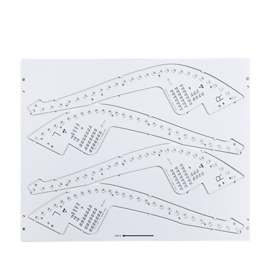 HASL Lead Free FR4 TG150 Double Sided PCB 10mil For LED Light