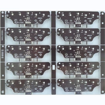 HASL FR4 2 Layer Aluminum PCB Board 1.0mm Black Solder Mask