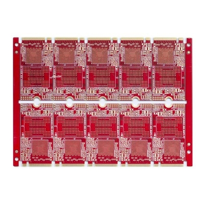 Gold Finger 30u Ultra Thin PCB Board 8 Layer Half Hole 0.25mm BGA