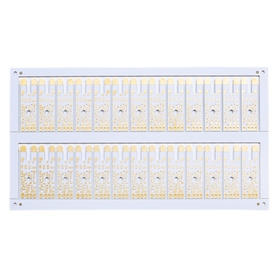 White Solder Mask Ultra Thin PCB Immersion Gold 0.8mm 4mil Impedance Control