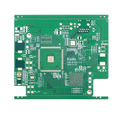 Green Solder Mask Quick Turn PCB Boards BGA Impedance Control 1.2mm 5mil