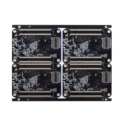 8 Layer Multilayer Printed Circuit Board ENIG 2u TAIYO Black Solder Mask