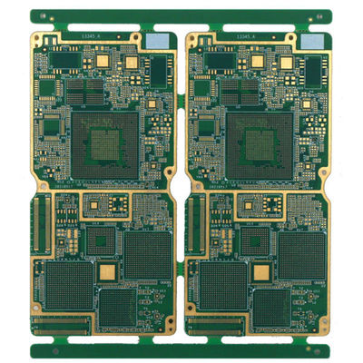 ENIG 2u 6 Layer Multilayer Printed Circuit Board 2.4mm Green Solder Mask