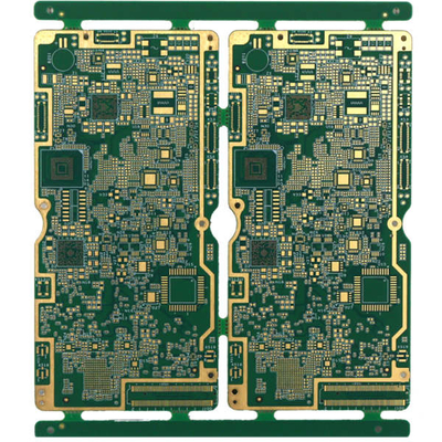 ENIG 2u 6 Layer Multilayer Printed Circuit Board 2.4mm Green Solder Mask